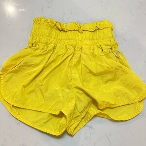 FP Movement by Free People High Waist Yellow Shorts